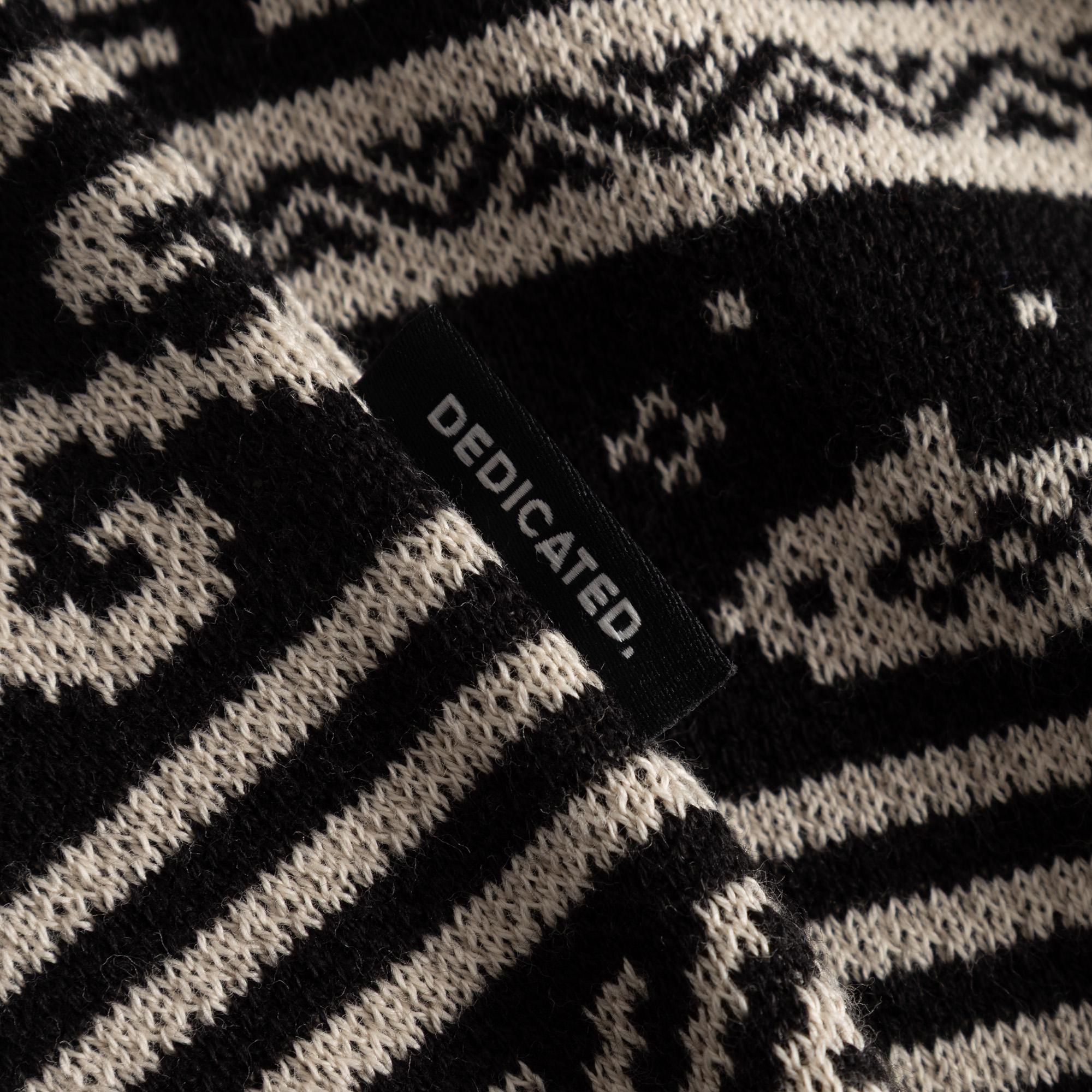 Dedicated Mora Fairisle Hike Black Herren Strickpullover schwarz ecru
